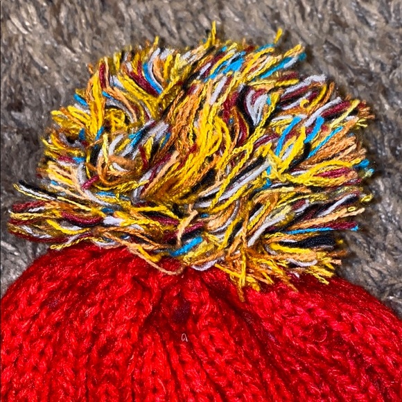 🦄3 FOR $15! Ribbed multicolor Pom beanie NWT - Picture 2 of 5